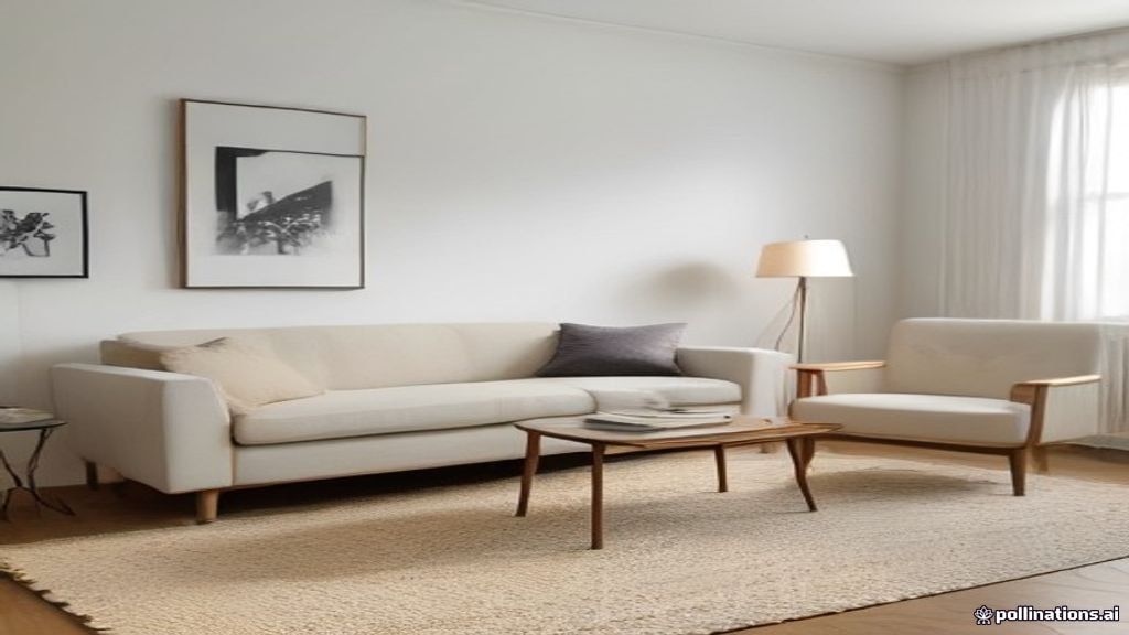 Frayed fringe on a cream wool area rug in a bright modern living room — AZ Oriental Rug Cleaning style