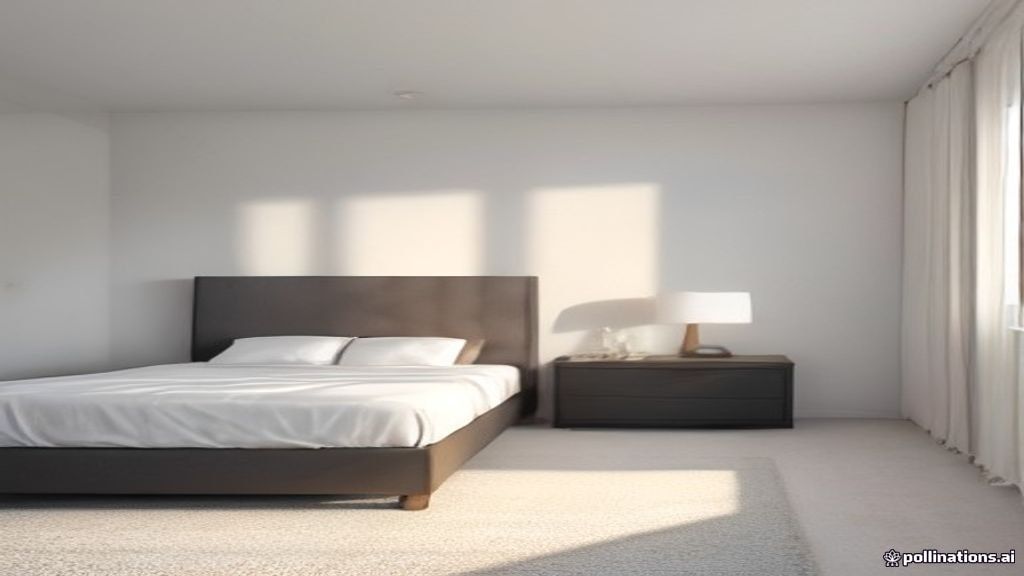 Sunbeams showing dust over light carpet and upholstery in a bright modern bedroom — AZ Oriental Rug Cleaning style