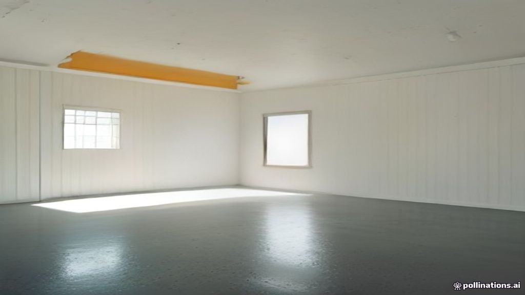 Motor oil stains on garage carpet in a bright modern garage — AZ Oriental Rug Cleaning style
