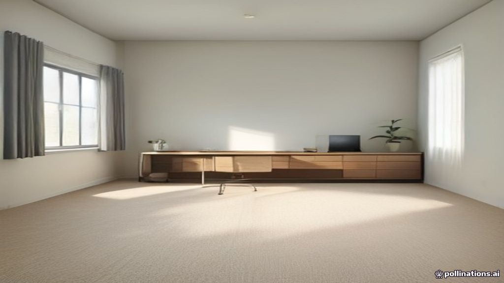Cleaned carpet square vs dull office carpet in a bright modern office — AZ Oriental Rug Cleaning style