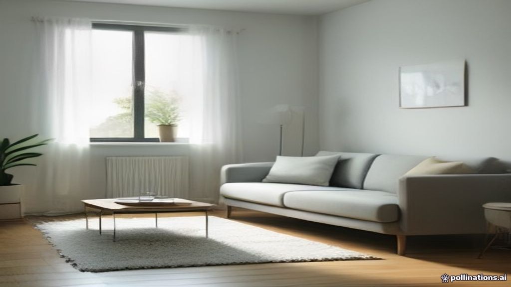 Light modern sofa and carpet in a bright room suggesting smoke odor cleanup — AZ Oriental Rug Cleaning style